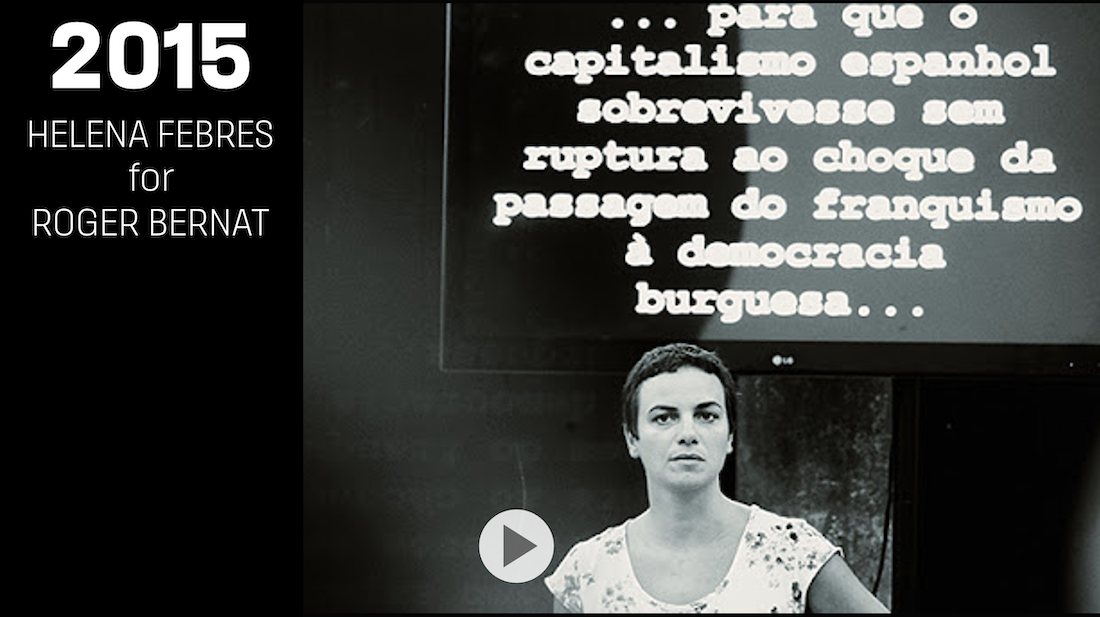 Talk with HELENA FEBRES for ROGER BERNAT (ES)